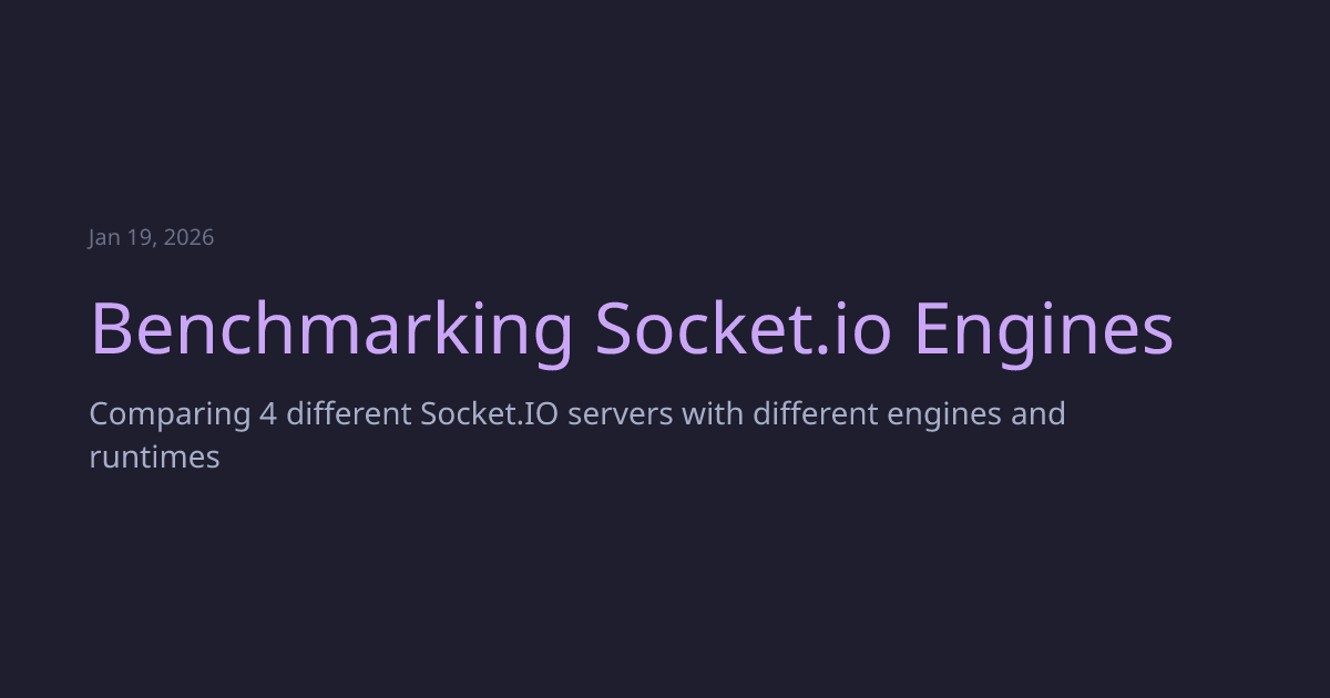 Benchmarking Socket.IO Servers